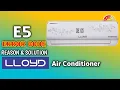 How do I fix E5 error in AC Lloyd E5 error code inverter E5 error code Air Conditioner