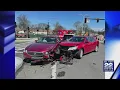 Two car accident on Memorial Avenue in West Springfield