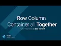 Row column and container widgets flutter tutorial in English part 11