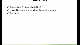 Entity - Code First Data Annotations 02 Objectives