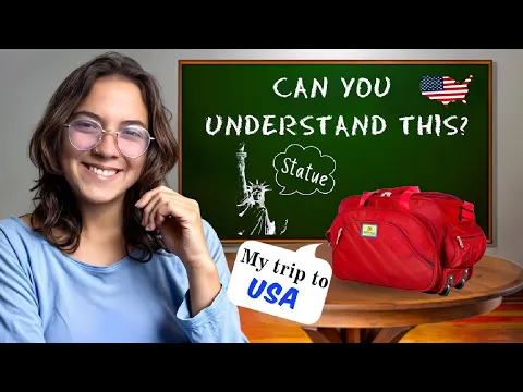Inglês lento Podcast for High Iniciantes! A2-B1 — My Trip to the USA! 🇺🇸(Input compreensível (CI))