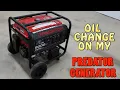 Predator Generator Oil Change Maintenance
