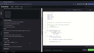 Hackerrank Problem Insertion Sort Part 2