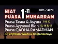 Download Lagu Niat Puasa Muharram dan Qadha Ramadhan, Niat Puasa Tasua dan Asyura Tanggal 9 dan 10 Muharram 2025