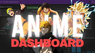 Interactive Anime Dashboard using Python Panel HVplot Walkthrough