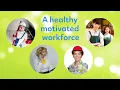 Business presentation - massage in a workplace