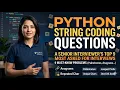 Most Asked Python String Interview Questions Answers 2026