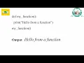 Dr S P SARANYA ASSIST PRO COMM CA DRSNSRCAS SNS INSTITUTIONS FUNCTION CALLING METHOD IN PYTHON