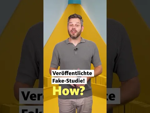 📑❌ Veröffentlichte Fake Studie! How? | Studio Q