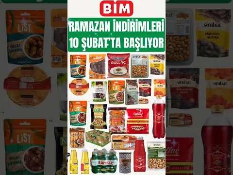 BİM AKTÜEL | RAMAZAN ERZAK ALIŞVERİŞİ BAŞLIYOR! | 10 ŞUBAT SALI İNDİRİMLERİ #bim #indirim