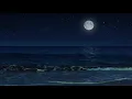 8 Hours Ocean Waves at Night for Deep Sleep - Relaxing Tropical Beach at Night for Sleeping
