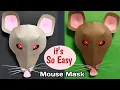 Mouse Mask Rat Mask Making Costume Animal Mask Paper Craft Rat Mask Craft