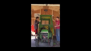 John Deere 318 Cab Winch Hoist - a Coronavirus Quarantine Project