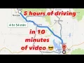 Timelapse of the drive from Boise Idaho to Salt Lake City Utah