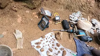 First Day at the Amethyst Mine in wireless mode with 2 young people