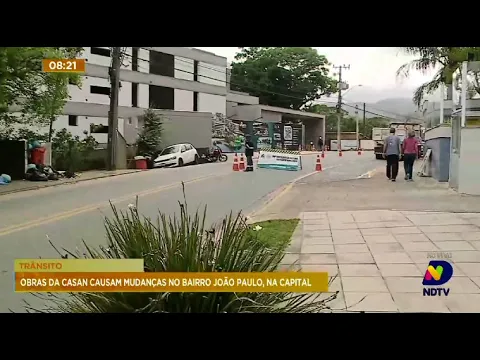 Obras da Casan causam mudanças no bairro João Paulo, em Florianópolis