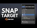 Learn to Snap to Target in Blender