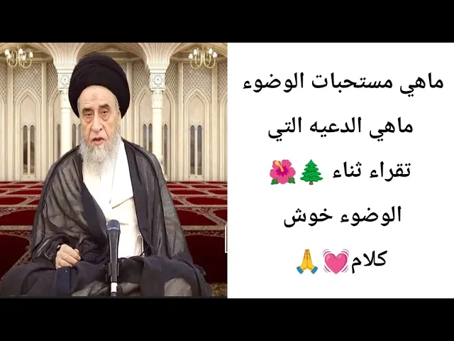 ⁣مستحبات الوضوء.... 🌲💓🙏||ح20آيات الاحكام||سيد صباح شبر 