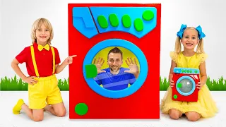 Kids save toys with Wash Machine and more Fun Stories
