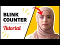Eye Blink Counter using OpenCV Python Computer Vision