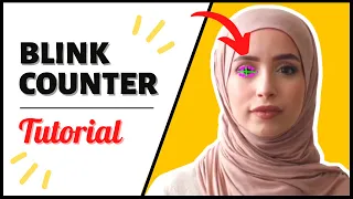 Eye Blink Counter using OpenCV Python Computer Vision