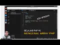 MENGENAL ARRAY PHP - BELAJAR PHP PART 5