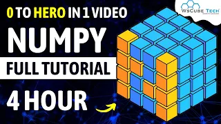 Python Numpy Full Tutorial For Beginners Numpy Full Course in 4 Hours