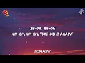 Tyla - SHE DID IT AGAIN (Lyrics) ft. Zara Larsson