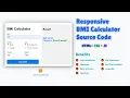 How to Create a Body Mass Index BMI Calculator Using HTML CSS JavaScript