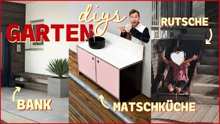 Ich gestalte unseren Garten neu - Terrasse schleifen & ölen + DIY Rutsche | EASY ALEX