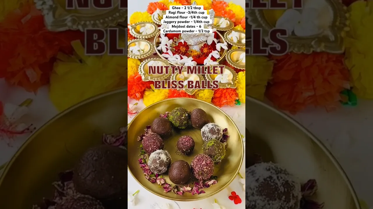 Nutty Millet Bliss Balls #shorts