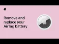 How to remove and replace the battery in your AirTag Apple Support