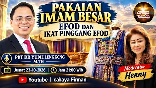 PAKAIAN IMAM BESAR : EFOD DAN IKAT PINGGANG EFOD " PDT DR YUDIE LENGKONG , M.TH