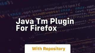 java tm plugin for firefox
