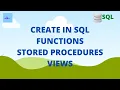 SQL Views Functions and Stored Procedures SQL Tutorial