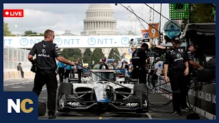 🔴LIVE: Spectators Watch as Trump Attends Freedom 250 Grand Prix | AD13