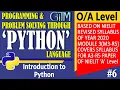 Chapter-3 Introduction to Python O Level A Level GIITM