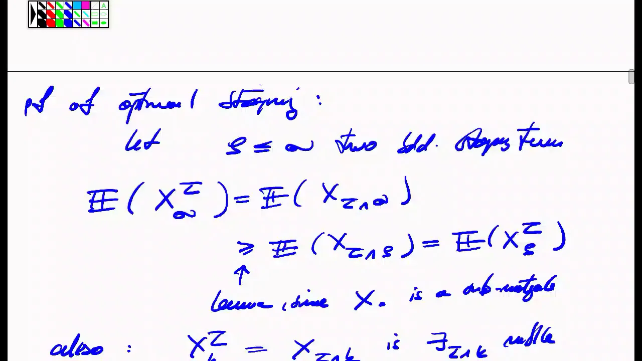 Stochastic Processes -- Lecture 10