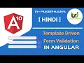 Template driven forms validation Angular Form Validation Angular 10 Tutorials in Hindi Part-33