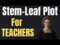 Teaching the Stem Leaf Plot