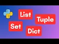 Lap trinh Python Bai 20 - So sanh List Tuple Set Dictionary