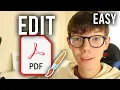 How To Edit PDF File Quick Easy Edit A PDF File