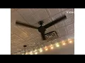 Minka Aire Roto ceiling fan at a pizza restaurant