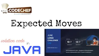 Expected Moves solution code June Long One 2022 Codechef