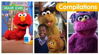 learn to make tambourine sticks play traditional games u0026 dance with elmo u0026 zuzu takalani compilation