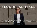 Improving the Layout of a 2 Bedroom 1 Bathroom Apartment