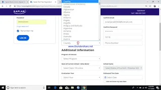 How to create Kaplan Account and Start test