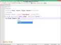 HTML Tag Input Type Reset