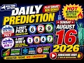 Daily prediction New York Lottery Numbers and Win 4 August 16 2026