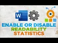 How to Enable Readability Statistics in Word